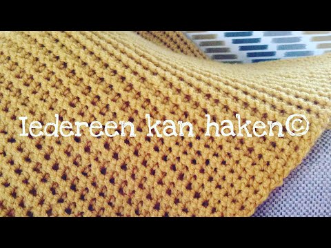 ❤️ #iedereenkanhaken #deken  #handmade #beginners  #vaste#paarsgewijs#blanket  #crochet #tutorial