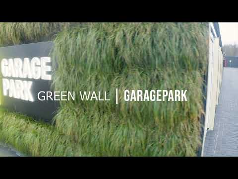 Green facade with plants at Garagepark Bergen op Zoom