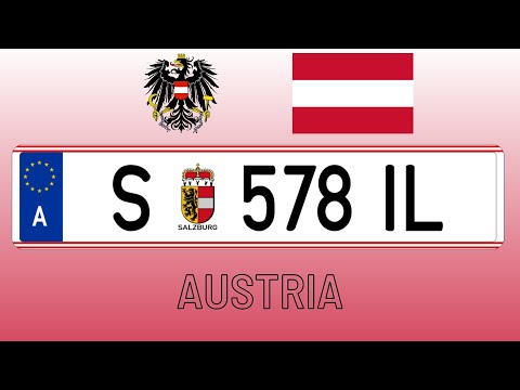 European countries- registration plates